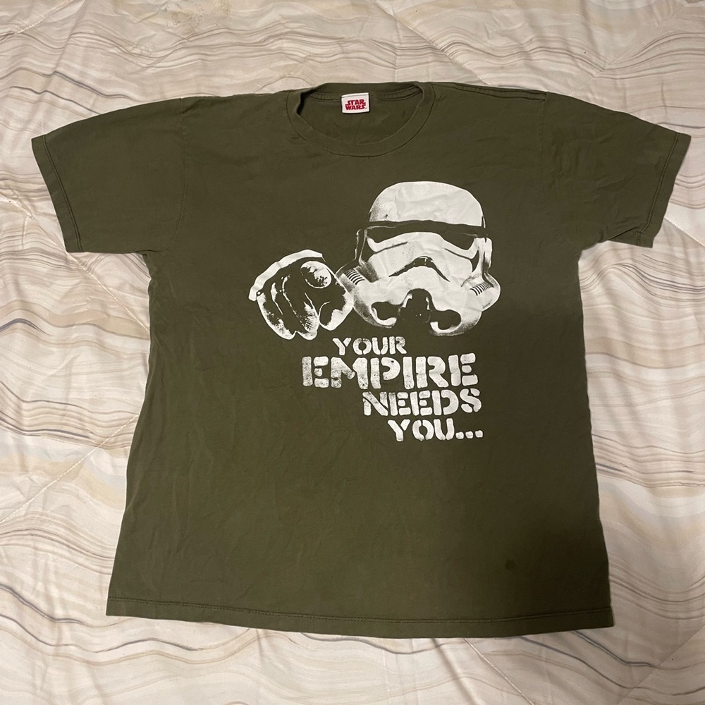 Green Graphic T Shirt “Your Empire Needs You” Star Wars